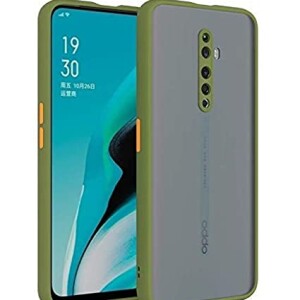 Bouclier® Shockproof Smoke Case Cover for Oppo Reno 2F (Green)