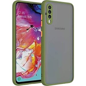 Bouclier® Shockproof Smoke Case Cover for Samsung Galaxy A70 (Green)
