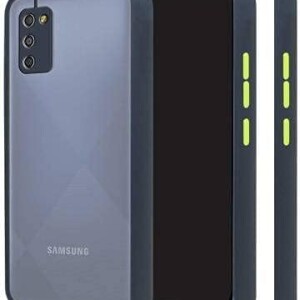 Bouclier® Shockproof Smoke Case Cover for Samsung Galaxy F02S (Blue)