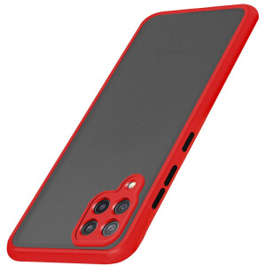 Bouclier® Shockproof Smoke Case Cover for Samsung Galaxy M42 5G (Red)