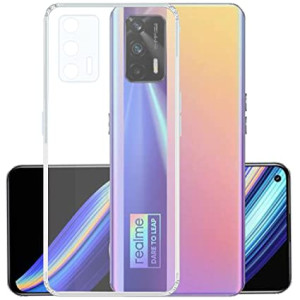 Bouclier® Silicone Transparent Back Cover for Realme X7 Max 5G