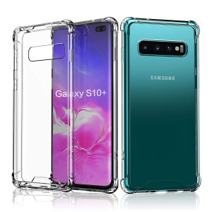 Bouclier® Silicone Transparent Back Cover for Samsung Galaxy S10 Plus